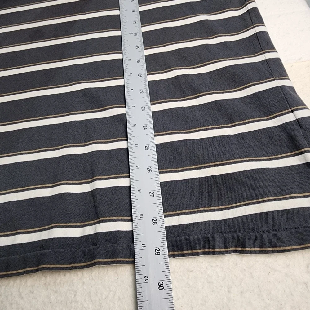 Polo Jeans Co Striped Polo Shirt Mens XXL Grey Vintage 90s Streetwear Golf Retro - Picture 4 of 10
